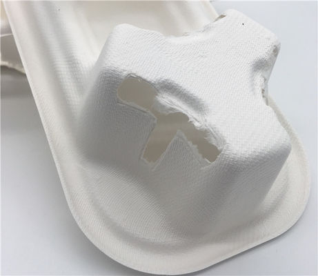 Sugarcane 218x110x47mm 2 Compartment Drink Carrier Tray
