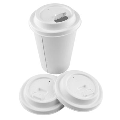Cup Cover With 8oz 12oz 16oz Biodegradable Fiber Bagasse Sugarcane Coffee Strawless Lids Cup