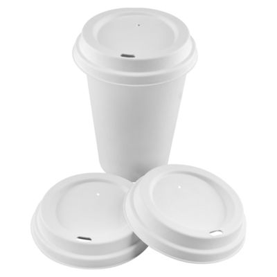 8oz 12oz 16oz 24oz Sugarcane Bagasse Disposable Coffee Cups With Lids