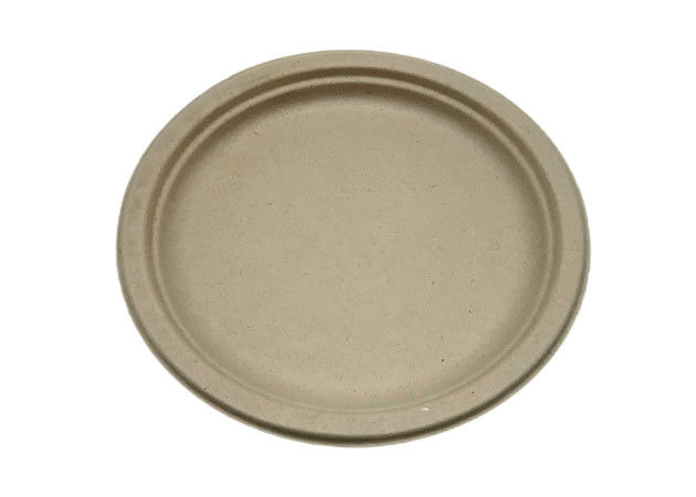 Round 6" 6g Biodegradable Sugarcane Bagasse Plates, Paper plates